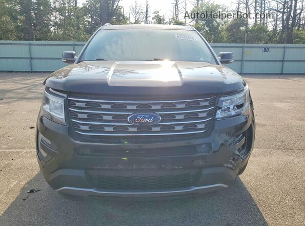 1FM5K8D84HGE17375 2017 FORD EXPLORER Black Widok z przodu