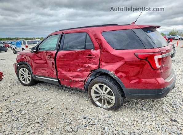 1FM5K8D84JGC26058 2018 FORD EXPLORER Red Trasero izquierdo