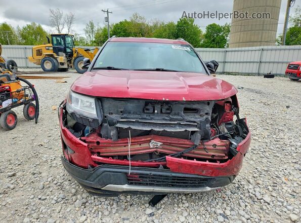 1FM5K8D84JGC26058 2018 FORD EXPLORER Red Vista frontal