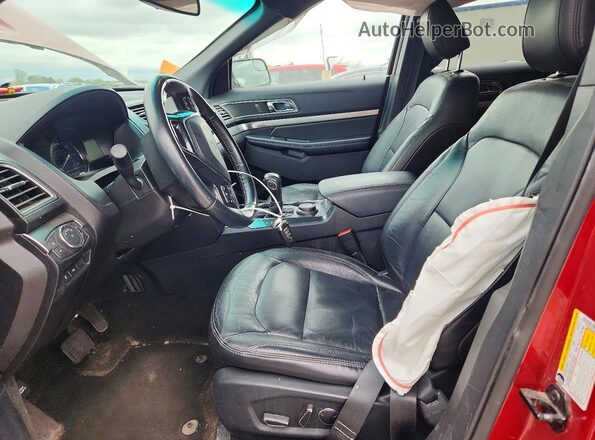 1FM5K8D84JGC26058 2018 FORD EXPLORER Red Vista interior delantera