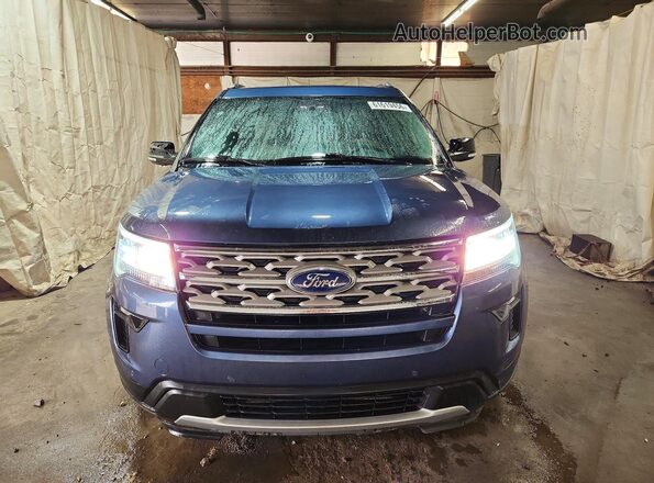 1FM5K8D84JGC66768 2018 FORD EXPLORER Blue წინა ხედი