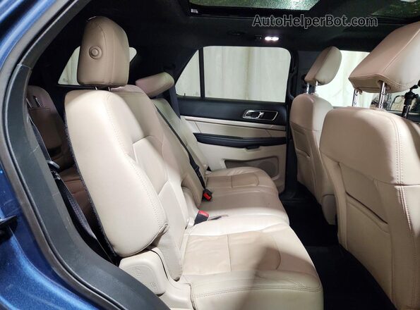 1FM5K8D84JGC66768 2018 FORD EXPLORER Blue უკანა სალონის ხედი