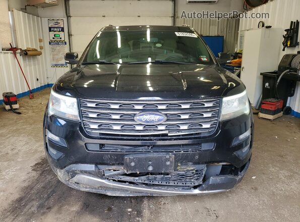 1FM5K8D85GGA30266 2016 FORD EXPLORER Black წინა ხედი