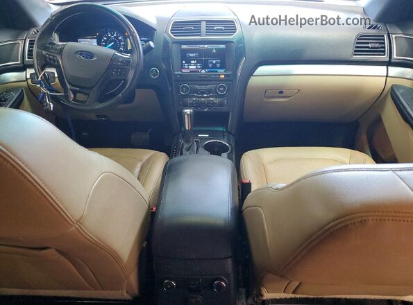 1FM5K8D85GGA30266 2016 FORD EXPLORER Black წინა პანელის ხედი