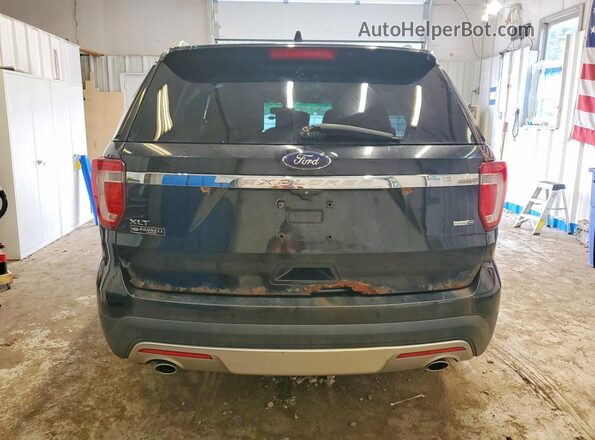 1FM5K8D85GGA30266 2016 FORD EXPLORER Black უკანა ხედი