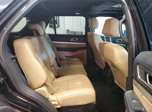 1FM5K8D85GGA30266 2016 FORD EXPLORER Black უკანა სალონის ხედი