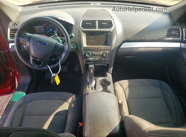 1FM5K8D85GGA41588 2016 FORD EXPLORER Red წინა პანელის ხედი