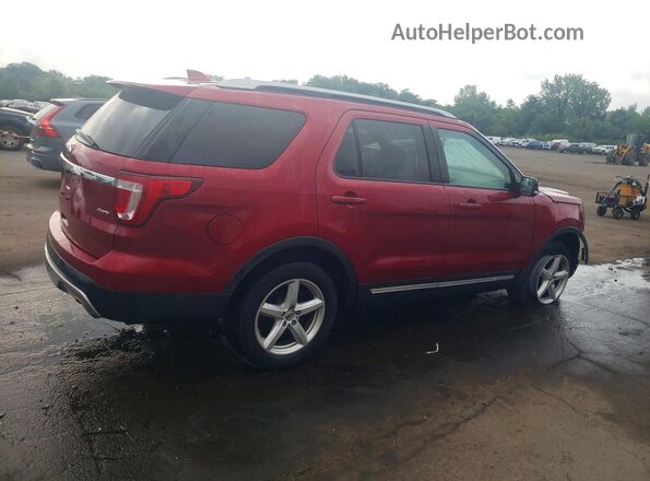 1FM5K8D85GGA41588 2016 FORD EXPLORER Red უკანა მარჯვენა