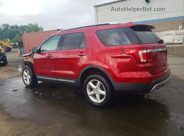 1FM5K8D85GGA41588 2016 FORD EXPLORER Red უკანა მარცხენა
