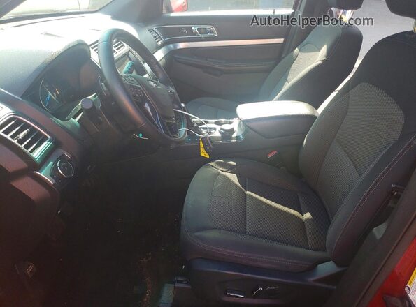 1FM5K8D85GGA41588 2016 FORD EXPLORER Red წინა სალონის ხედი