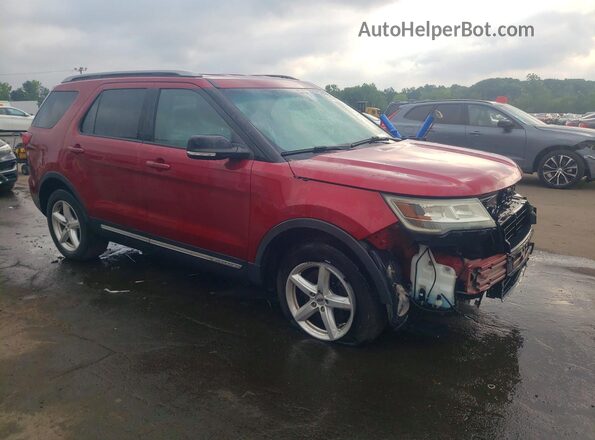 1FM5K8D85GGA41588 2016 FORD EXPLORER Red წინა მარჯვენა