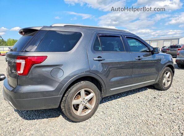 1FM5K8D85GGC28359 2016 FORD EXPLORER Gray Rear right