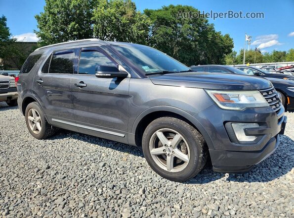 1FM5K8D85GGC28359 2016 FORD EXPLORER Gray Front right