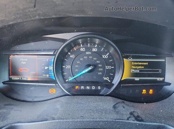 1FM5K8D85GGC58364 2016 FORD EXPLORER Серый Вид щитка приборов