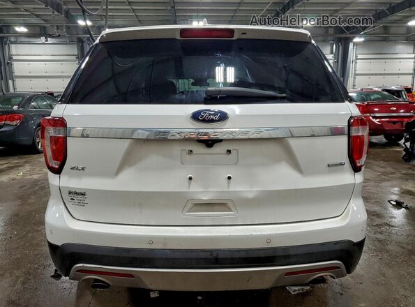1FM5K8D85GGC93986 2016 FORD EXPLORER White უკანა ხედი