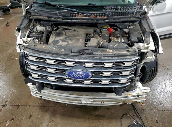 1FM5K8D85GGC93986 2016 FORD EXPLORER White ძრავის განყოფილების ხედი