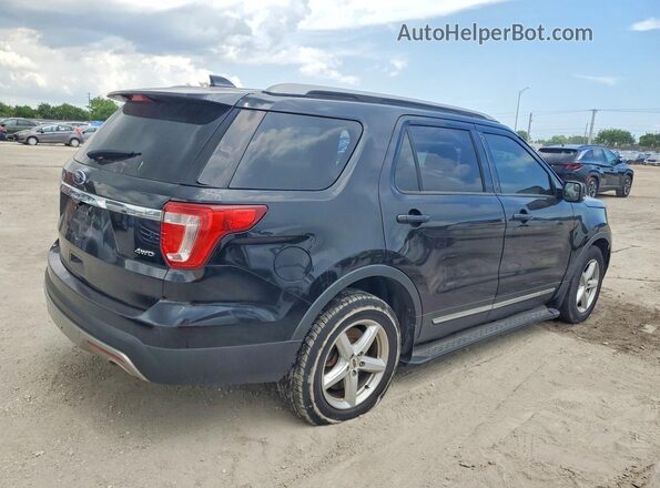 1FM5K8D85HGA42046 2017 FORD EXPLORER Black უკანა მარჯვენა