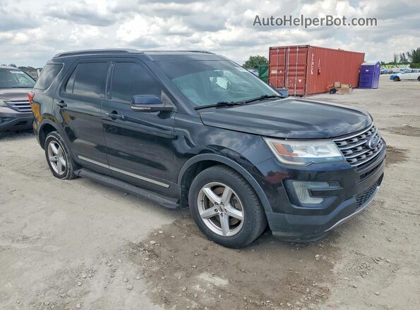 1FM5K8D85HGA42046 2017 FORD EXPLORER Black წინა მარჯვენა