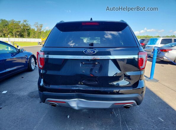 1FM5K8D85HGC60648 2017 FORD EXPLORER Black Հետևի տեսք