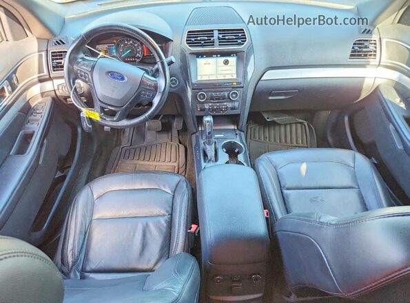 1FM5K8D85HGC60648 2017 FORD EXPLORER Black Առջևի վահանակի տեսք