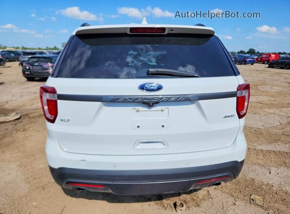 1FM5K8D85HGE16140 2017 FORD EXPLORER White Вид ззаду