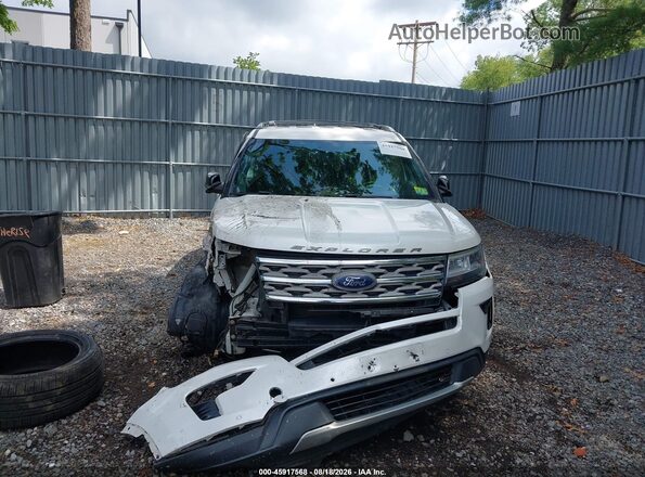 1FM5K8D85JGA62156 2018 FORD EXPLORER Белый Вид щитка приборов