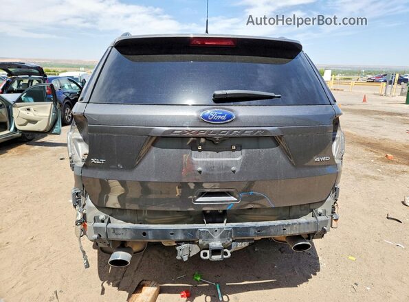 1FM5K8D85JGA97960 2018 FORD EXPLORER Gray Вид ззаду