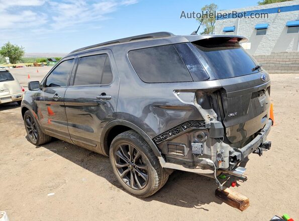 1FM5K8D85JGA97960 2018 FORD EXPLORER Gray Задня ліва чверть