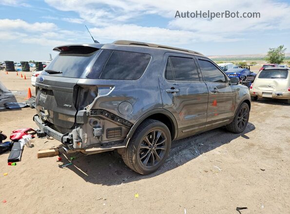 1FM5K8D85JGA97960 2018 FORD EXPLORER Gray Задня права чверть