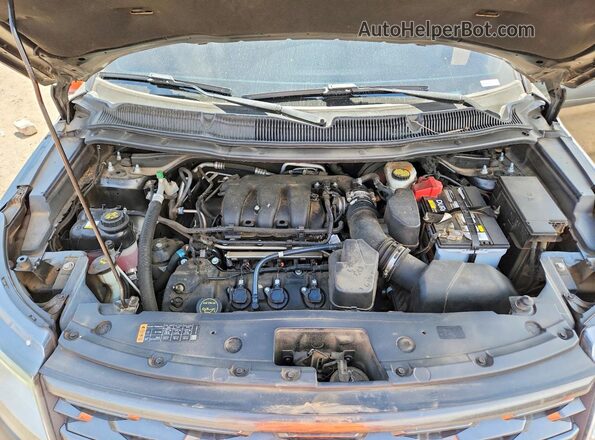 1FM5K8D85JGA97960 2018 FORD EXPLORER Gray Вид підкапотного простору