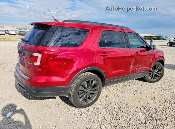 1FM5K8D85JGC05896 2018 FORD EXPLORER Темно-бордовый Задняя правая четверть