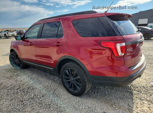 1FM5K8D85JGC05896 2018 FORD EXPLORER Темно-бордовый Задняя левая четверть