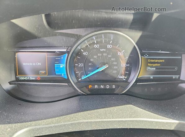 1FM5K8D85JGC05896 2018 FORD EXPLORER Темно-бордовый Вид щитка приборов