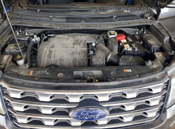 1FM5K8D86GGA22046 2016 FORD EXPLORER Серый Вид подкапотного пространства