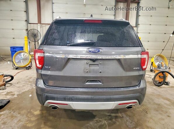 1FM5K8D86GGA22046 2016 FORD EXPLORER Серый Вид сзади