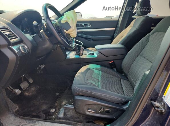 1FM5K8D86GGA78942 2016 FORD EXPLORER Blue Вид салону спереду