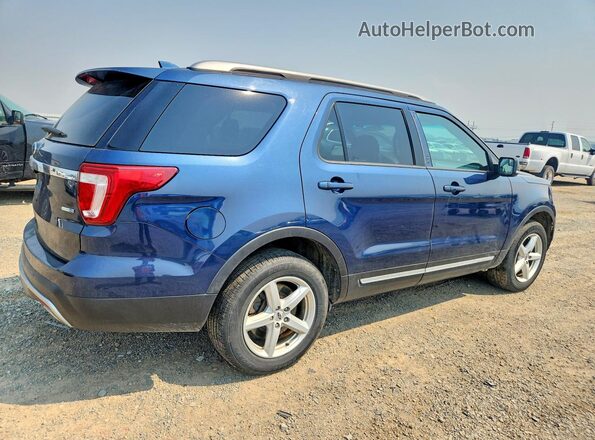 1FM5K8D86GGA78942 2016 FORD EXPLORER Blue Задня права чверть