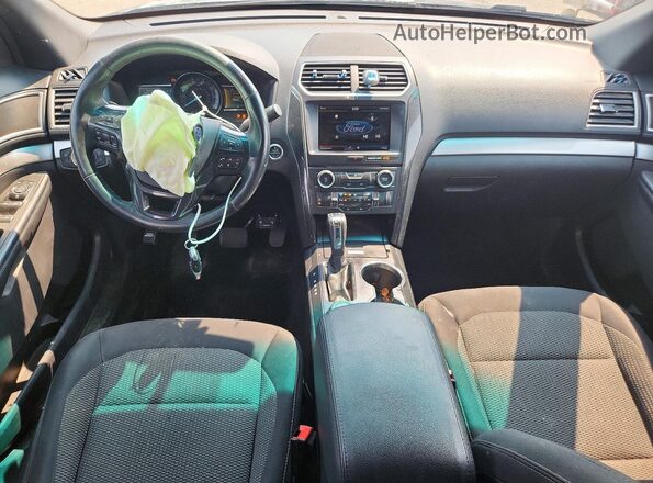 1FM5K8D86GGA78942 2016 FORD EXPLORER Blue Вид панелі приладів