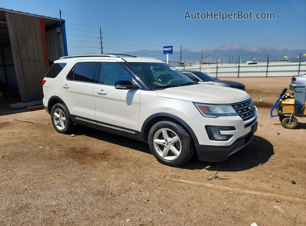 1FM5K8D86GGC33912 2016 FORD EXPLORER Белый Передняя правая четверть
