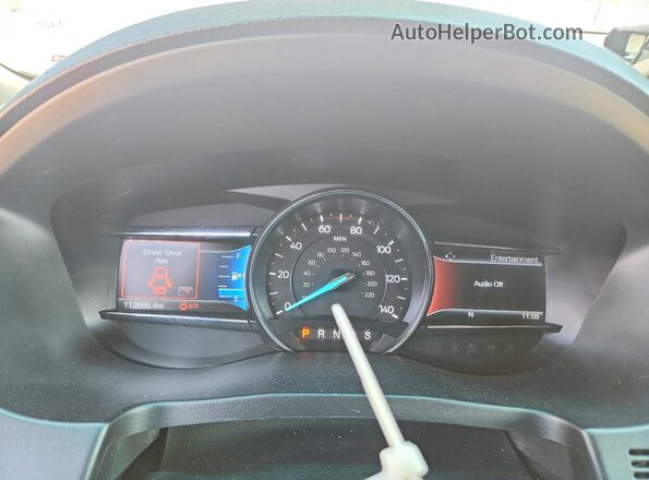 1FM5K8D86GGC33912 2016 FORD EXPLORER Белый Вид щитка приборов