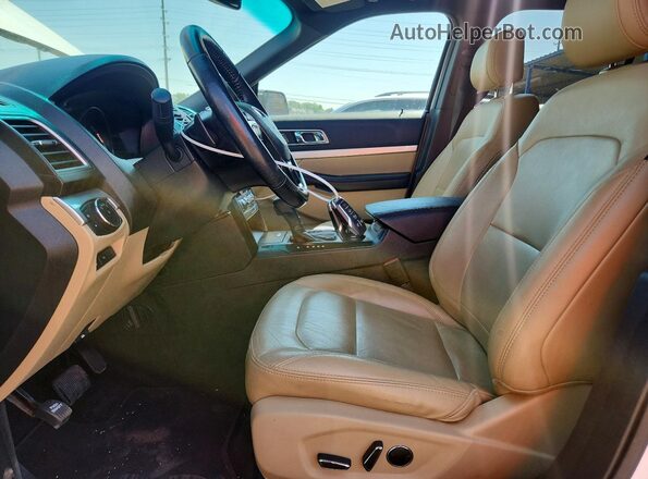 1FM5K8D86GGC33912 2016 FORD EXPLORER Белый Вид салона спереди