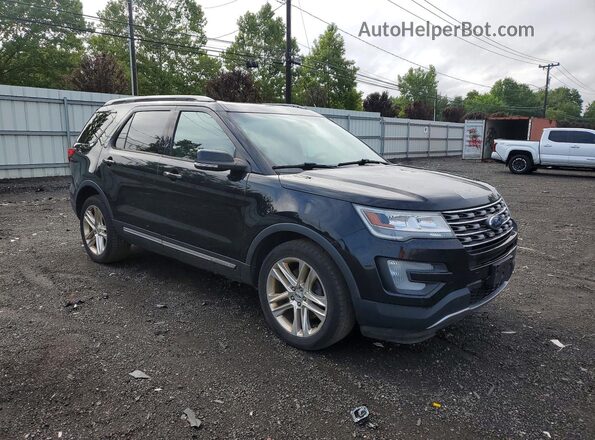 1FM5K8D86GGC80339 2016 FORD EXPLORER Black Вид спереду