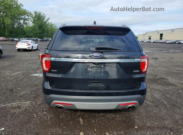 1FM5K8D86GGC80339 2016 FORD EXPLORER Black Вид салону спереду