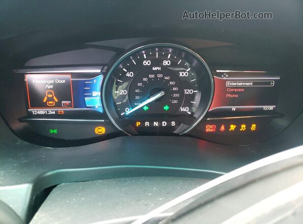 1FM5K8D86HGA57039 2017 FORD EXPLORER White Vista del cuadro de instrumentos