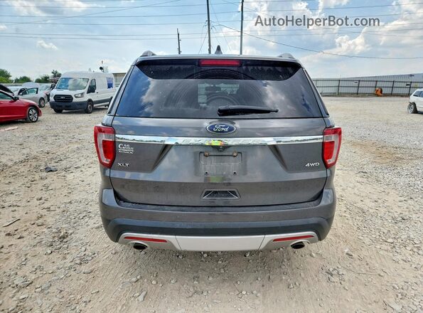 1FM5K8D86HGC30641 2017 FORD EXPLORER Серый Вид сзади