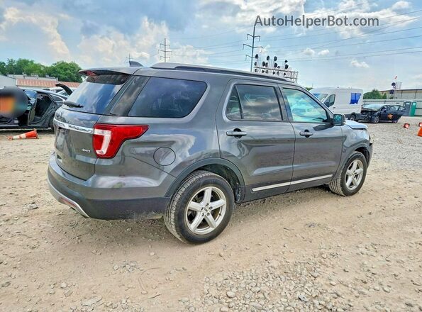 1FM5K8D86HGC30641 2017 FORD EXPLORER Серый Задняя правая четверть