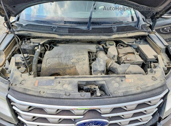 1FM5K8D86HGC30641 2017 FORD EXPLORER Серый Вид подкапотного пространства