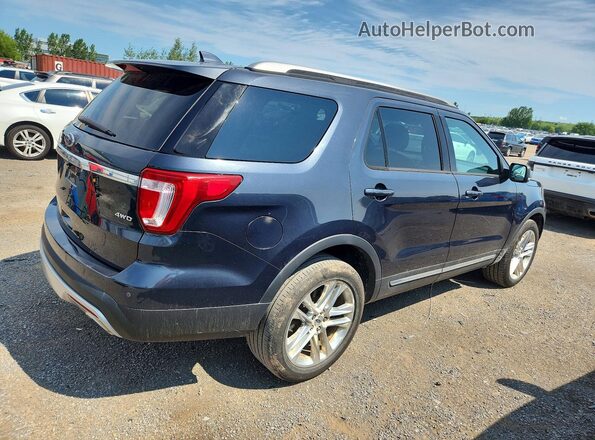 1FM5K8D86HGC72985 2017 FORD EXPLORER Blue Հետևի աջ