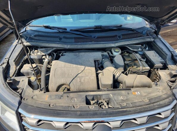 1FM5K8D86HGC72985 2017 FORD EXPLORER Blue Շարժիչի բաժամունքի տեսք