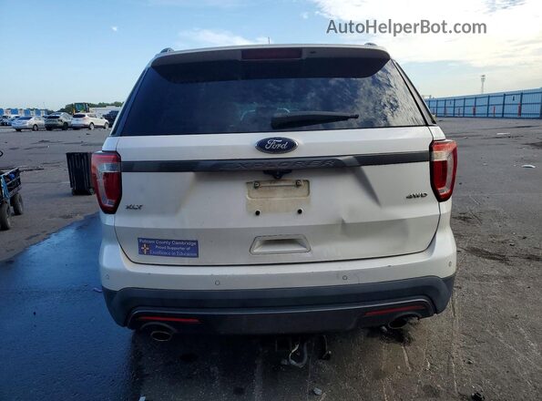 1FM5K8D86HGD47989 2017 FORD EXPLORER White Вид ззаду